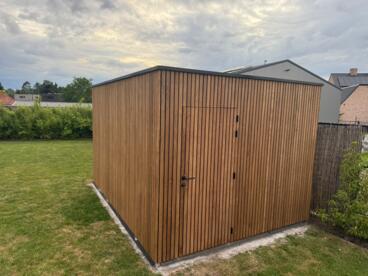 Modern houten gebouw fraké 3