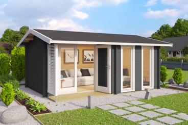 Tuinhuis Hampshire met overkapping