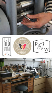 atelier Pallasart erkend goudsmid, handmade in Belgium label en geregistreerd bij de Koninklijke munt van België