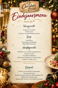 Eindejaarsmenu 2026-2027
