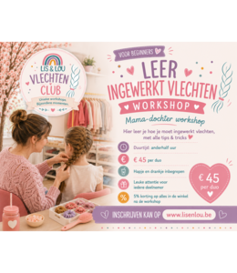 Workshop: basis ingewerkt vlechten di 3 nov 13u tot 14u30 (herfstvakantie)