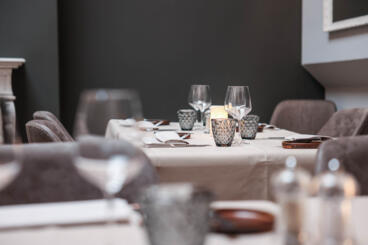 Gedekte tafel in Restaurant Theater