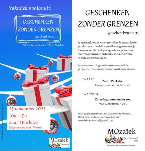 MOzaiek flyer geschenkenbeurs 2023