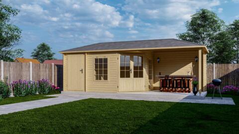 Goedkooptuinhuis 4355 Z plus blank