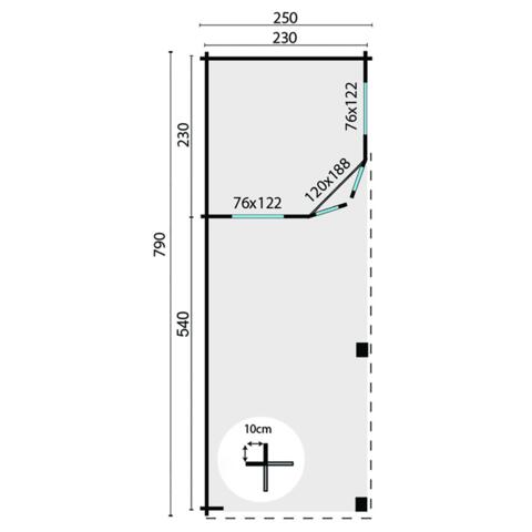 Goedkooptuinhuis Gretel   grondplan