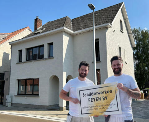 Buitengevel schilderen met Schilderwerken Feyen