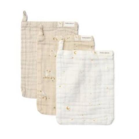 Little Dutch Washandjes set - Beige - Newborn Naturals - Little Goose