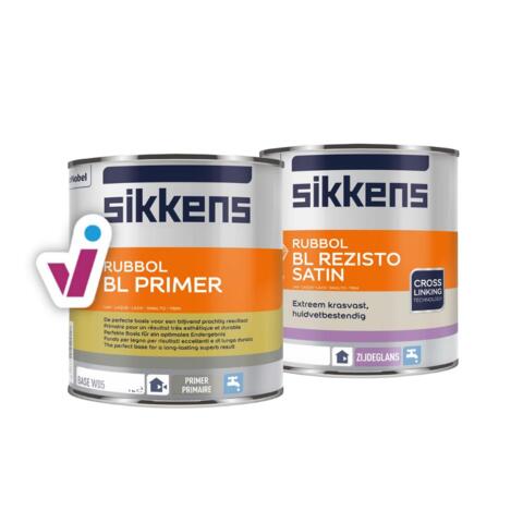 BUNDEL: Sikkens Rubbol BL Primer + Rubbol BL Rezisto Satin