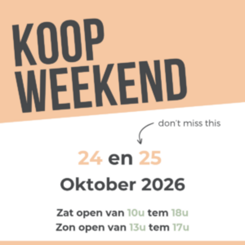 Koopweekend bij De boomhut