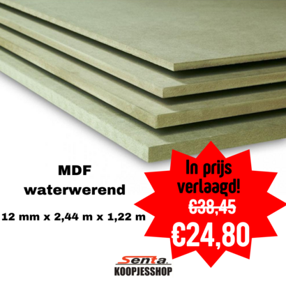 MDF waterwerend