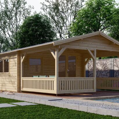 Goedkooptuinhuis 5X4+3 Blank