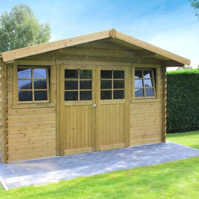 Goedkoop tuinhuis met zadeldak dole geimpregneerd