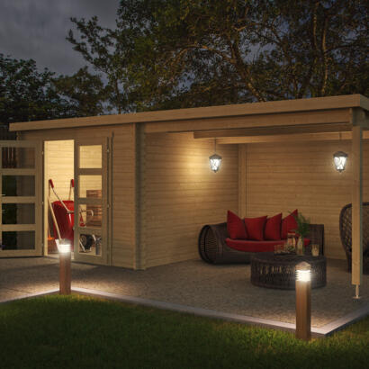 8711471581579 1022504 Outdoor Life Products Tuinhuis Blokhut met Overkapping Manuel 600x275 3