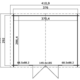 8717209243207 1005916 Outdoor Life Products Tuinhuis Blokhut Dallas 376x292 Plattegrond