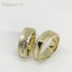 Geel gouden trouwringen met diamant