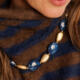 Alternative view of DEMO HALSKETTING BLAUW