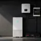 Solis-omvormer en batterijen in een technische ruimte