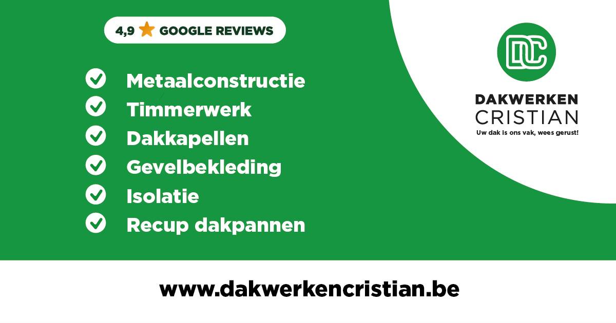 Dakwerken Cristian – uw ervaren dakdekker in Rijkevorsel, Antwerpen en Limburg