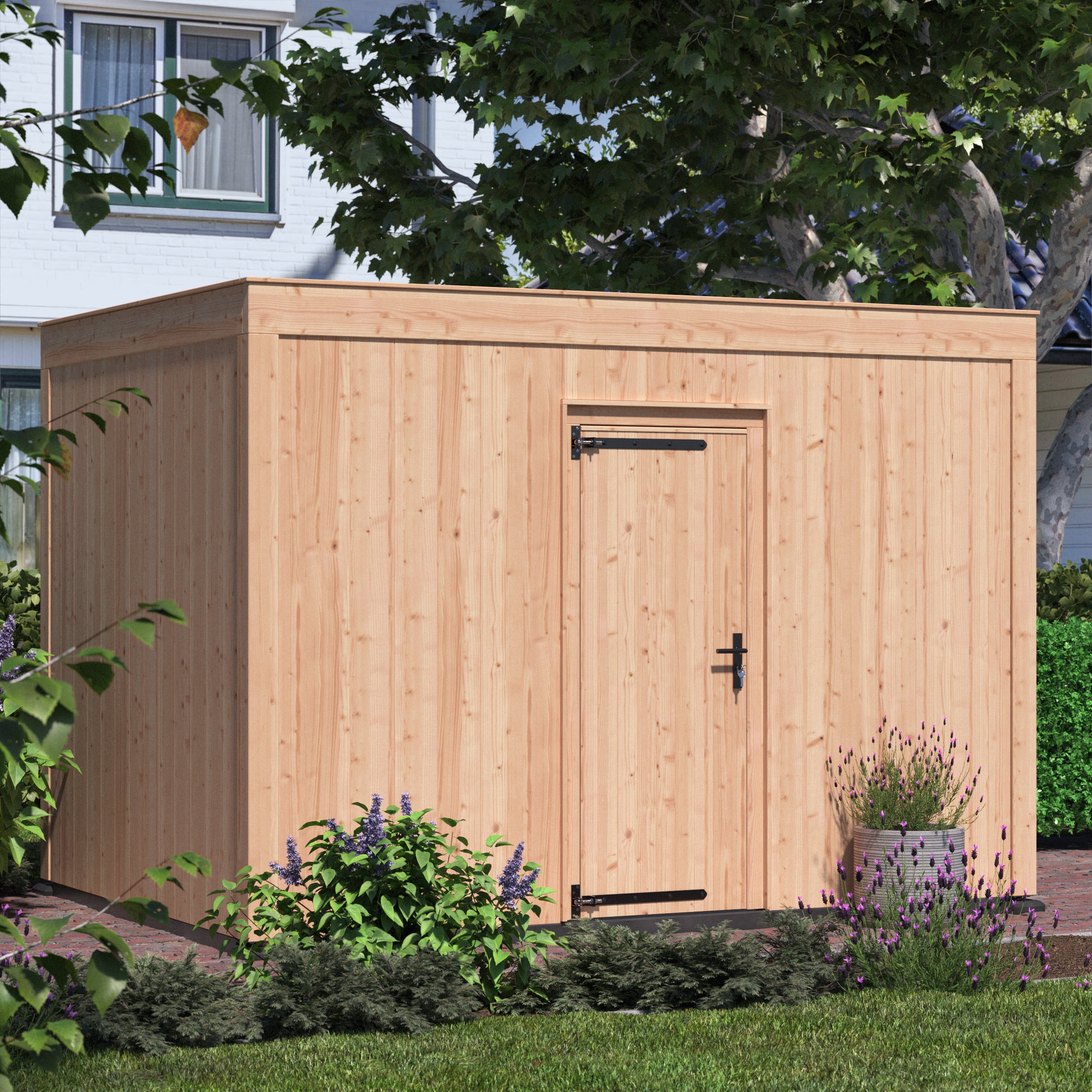 Tuinhuis douglas 244,8 x 354,9 x 254,9 cm halfhouts rabat onbehandeld