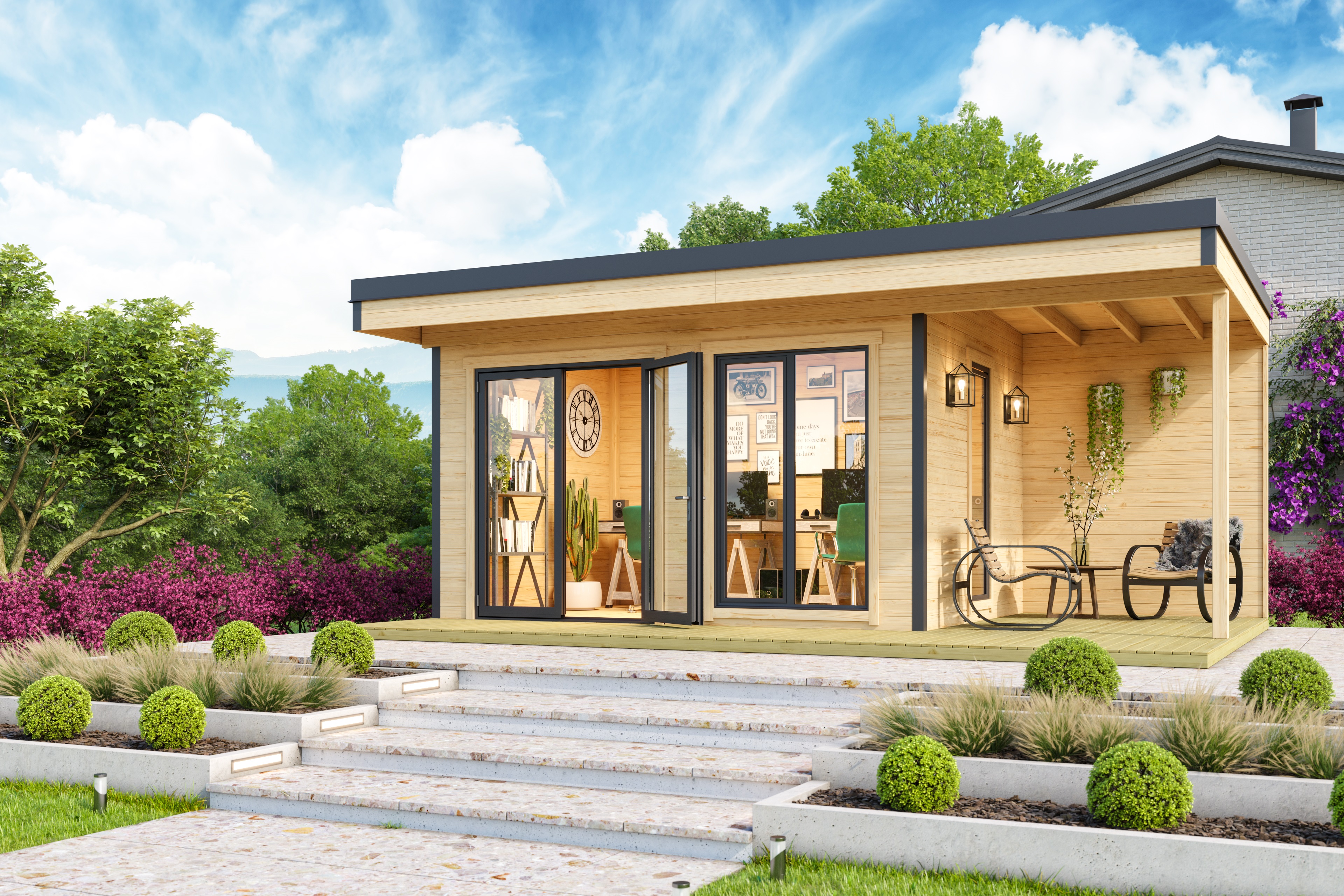 Luxe Blokhut Domeo 7 Set