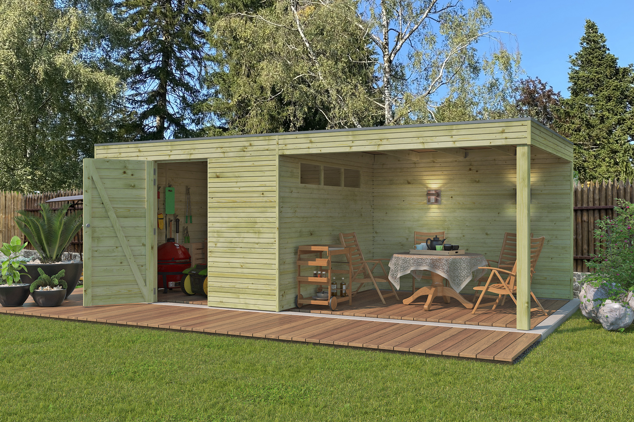 Nieuw modern tuinhuis 7202EXT300