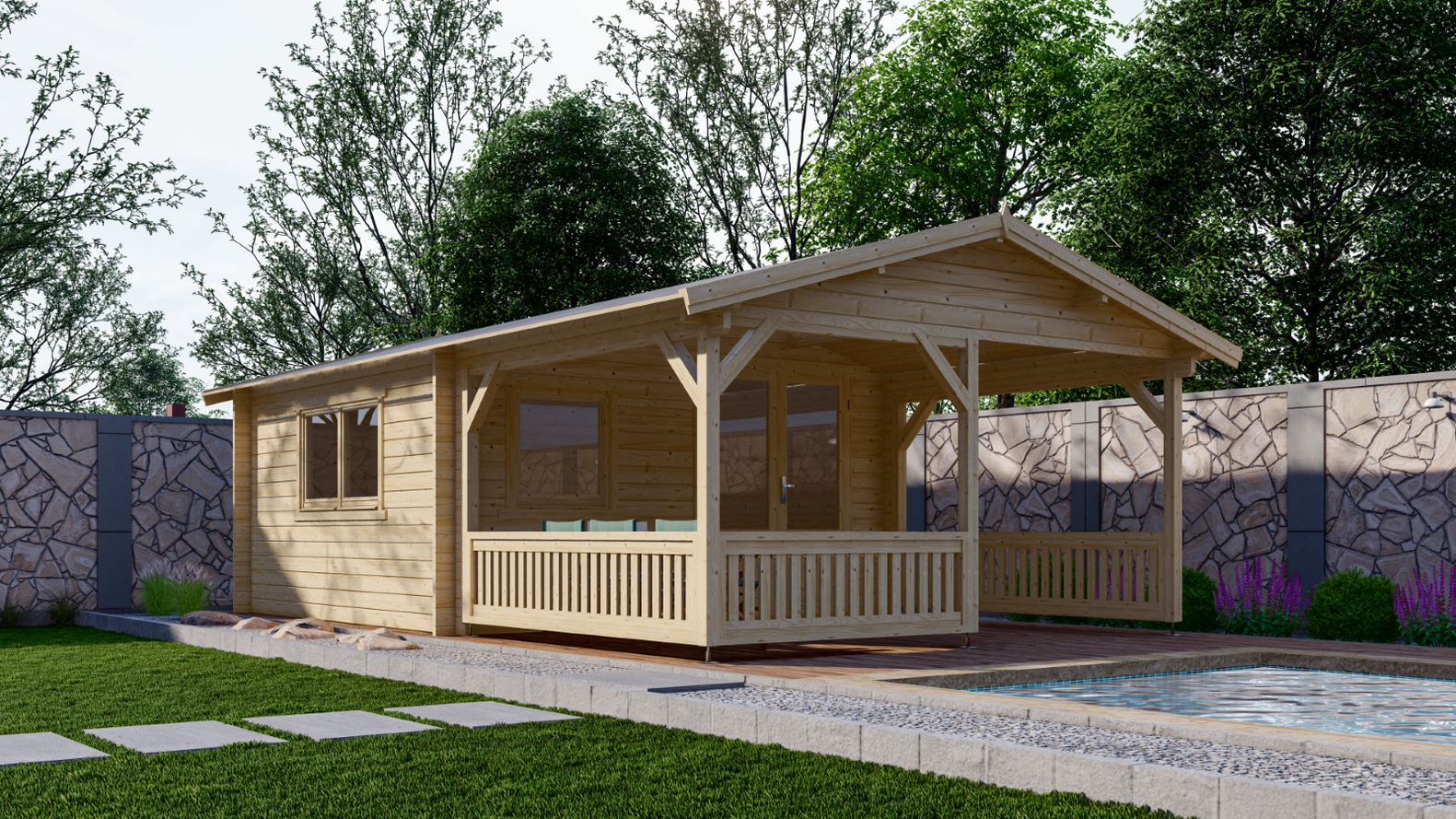 Blokhut 50mm--5×4+3