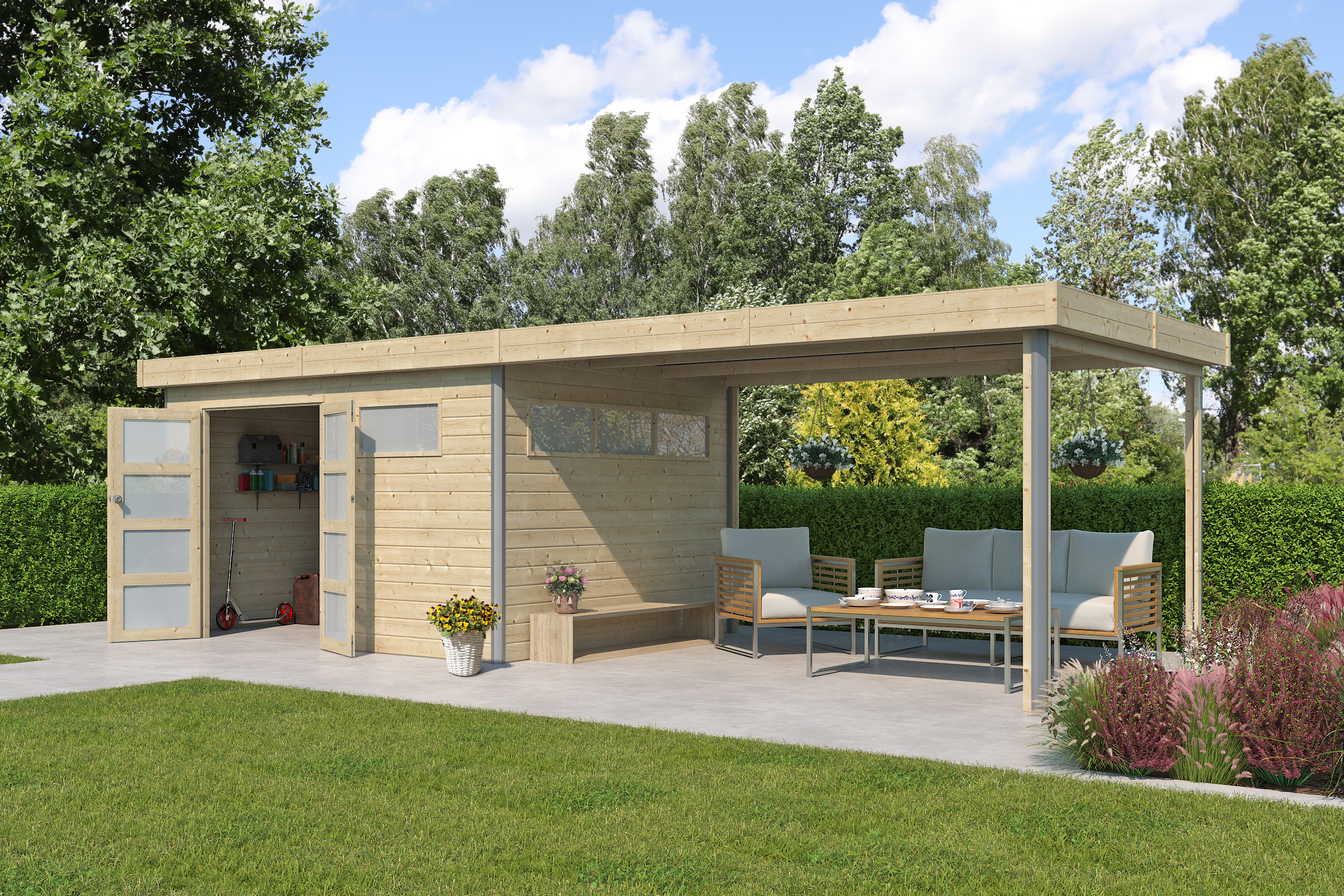 NIEUW Modern tuinhuis 5102EXT400AC