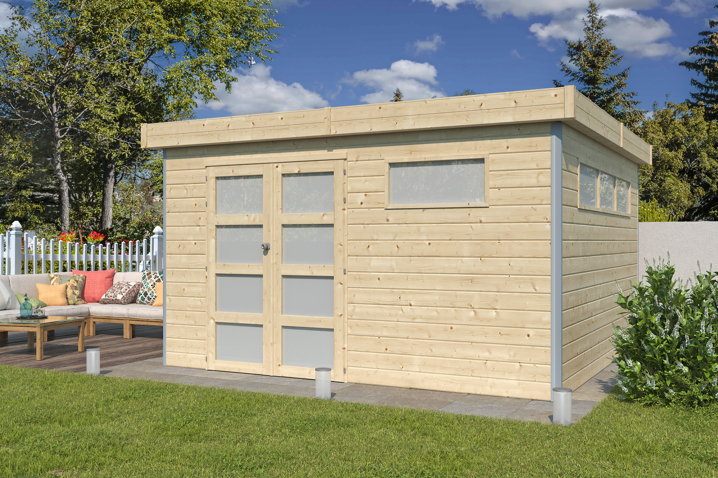 NIEUW Modern blokhut 5103 te koop