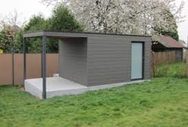 Strak tuinhuis Box-WPC in diverse standaard maten