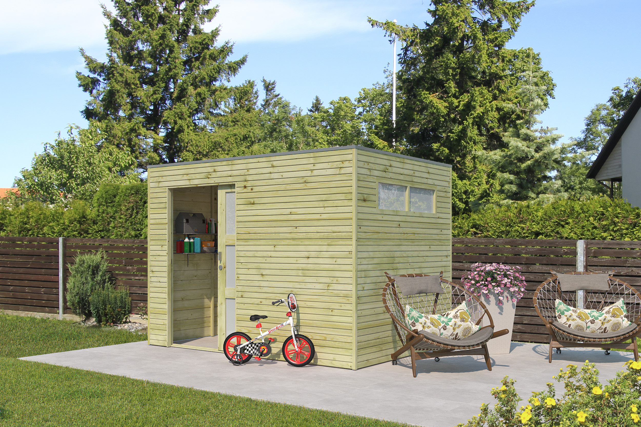 NIEUW Modern tuinhuis Qube 7251IMG