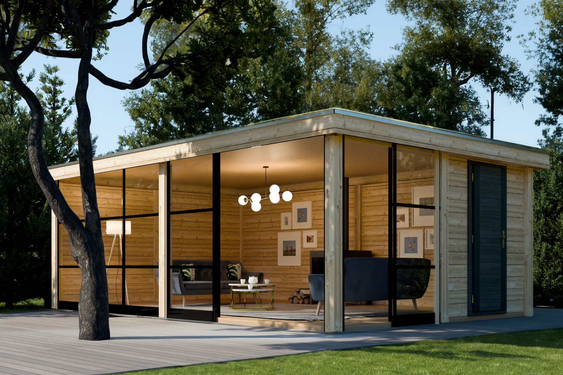 Maatwerk ModernTuinhuis PSL20