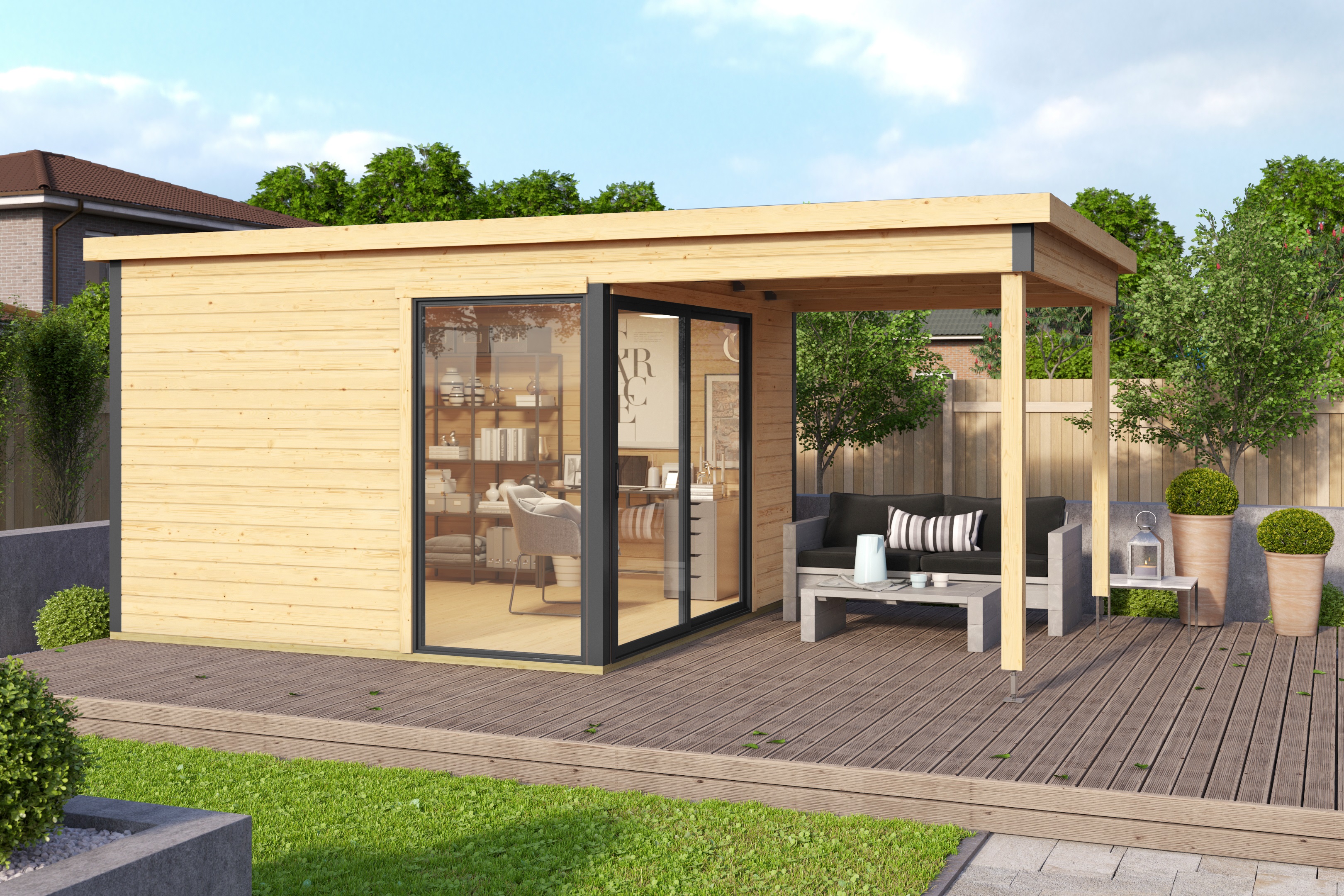 Modern tuinhuis Domeo 2 Set