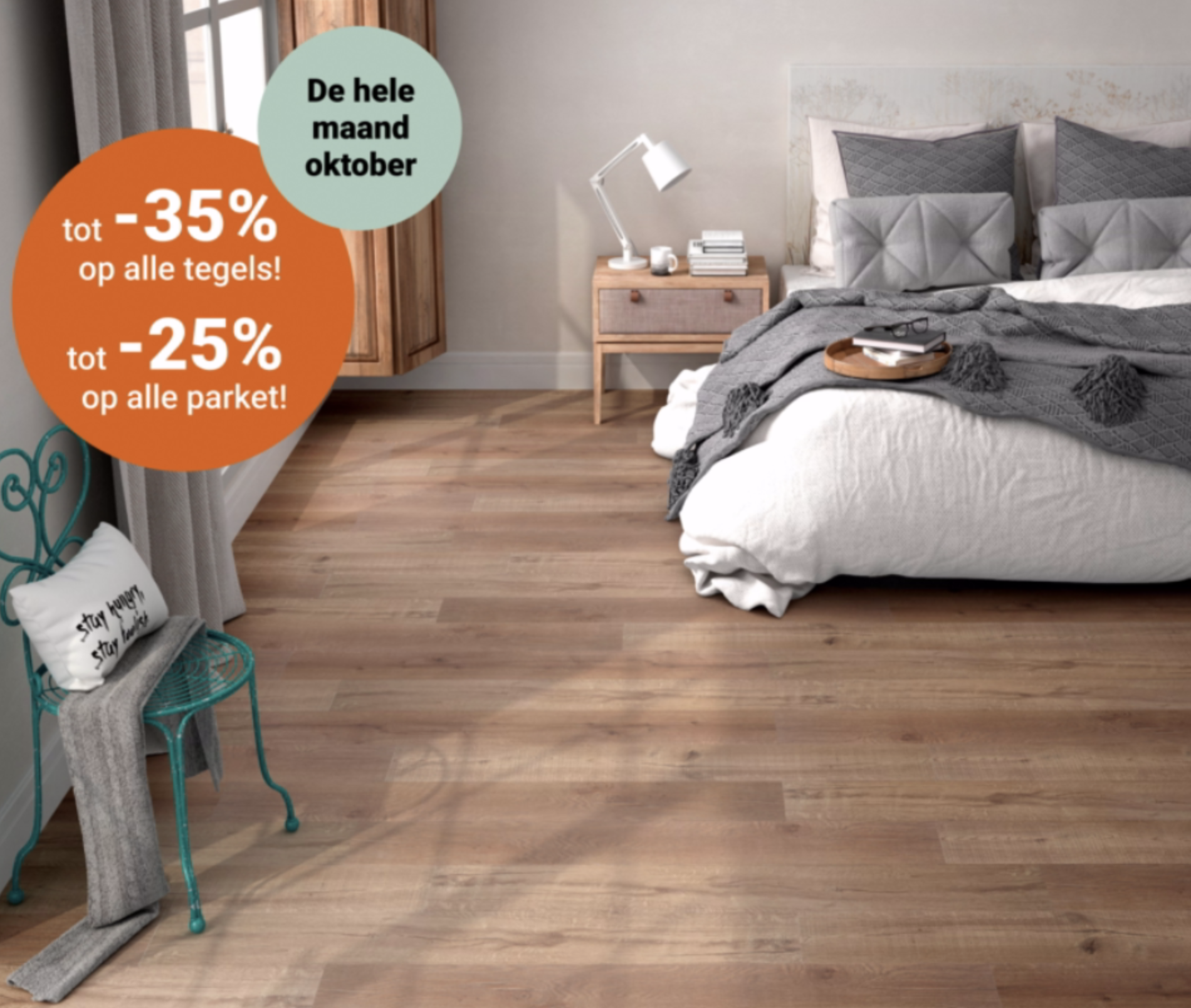 Veronove Ninove & Sint-Martens-Latem | Heel oktober BILT-kortingen tot 35% op tegels en 25% op parket