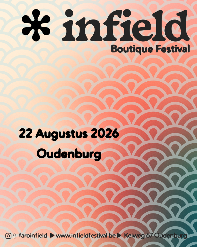 Infield Festival 22 aug 2026 te Oudenburg Oostende