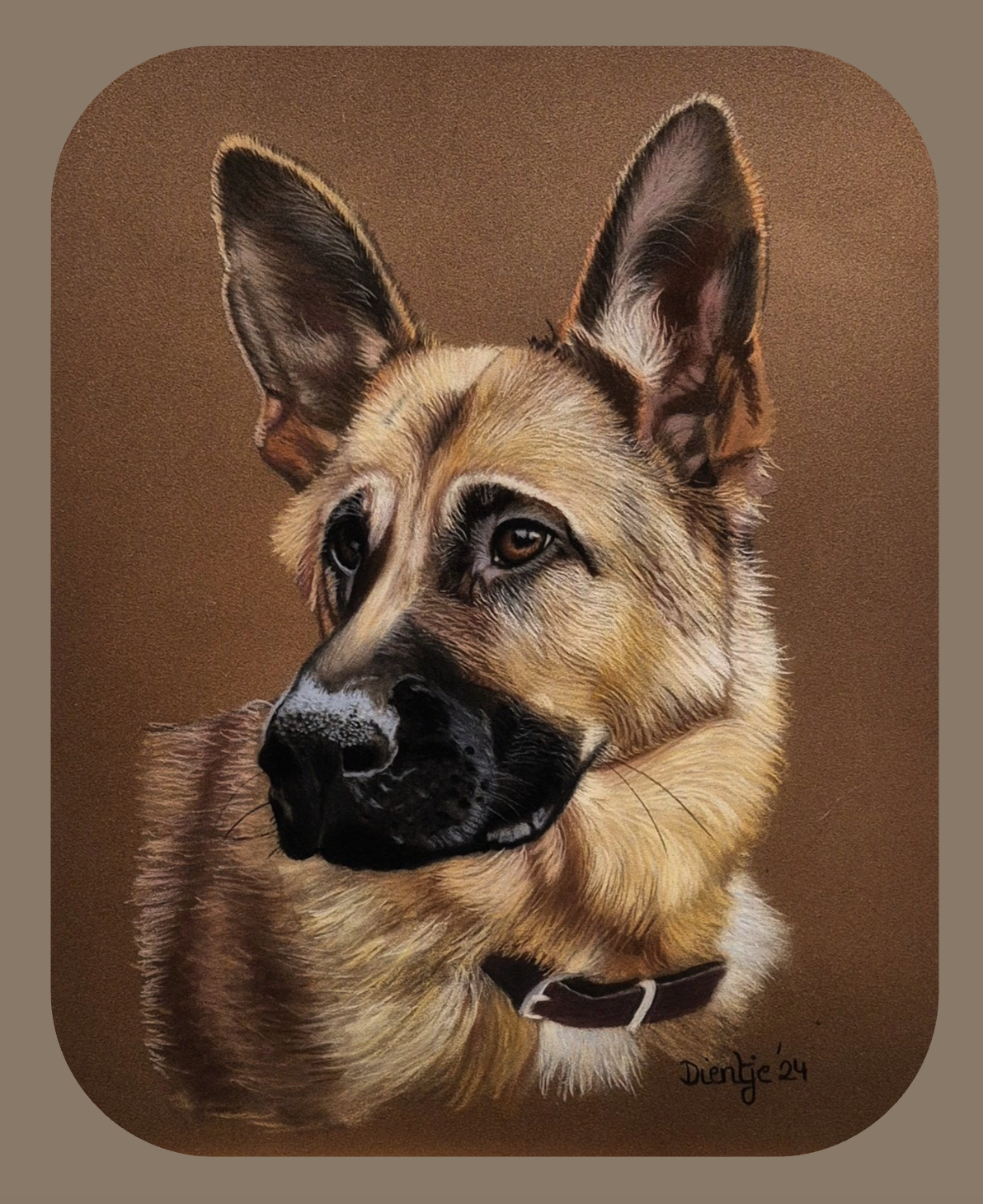 Huisdierportret laten maken | fotorealistische pastelkunst | Dientjes Artwork