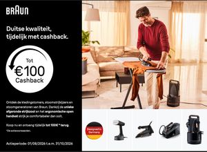Braun strijken: tot 100 € cashback